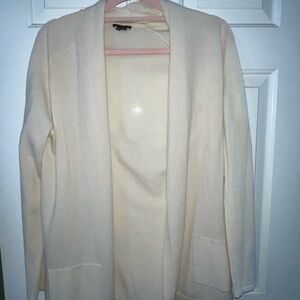 Theory Cream Women's 100% Cashmere Cardigan